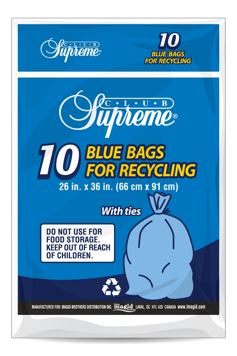 Club Supreme sac de recyclage pk10