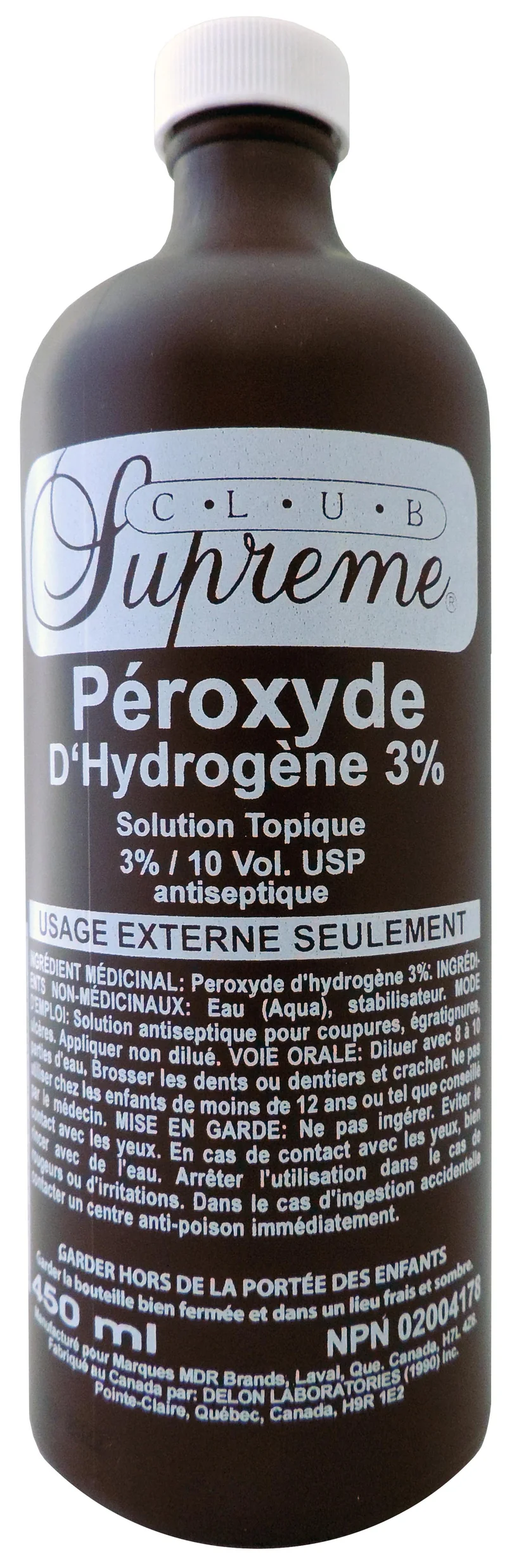 Péroxyde d'hydrogène 3% 450ml