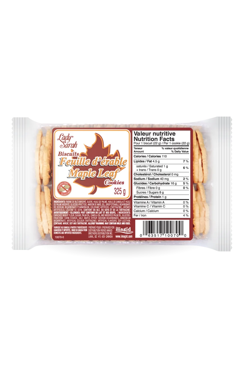 Lady Sarah Biscuits feuille d'érable 325g