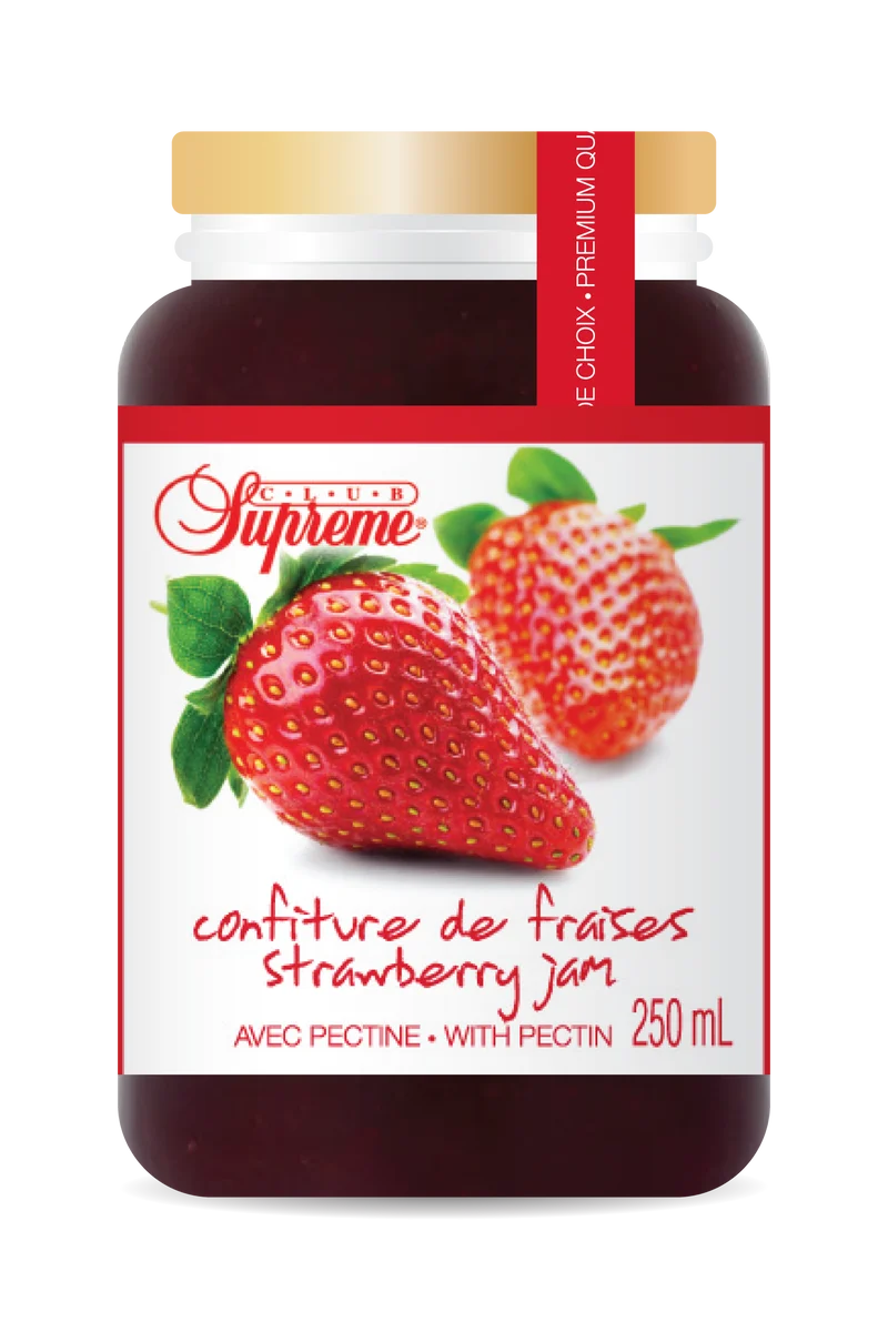 Club Supreme confiture de fraises 250ml