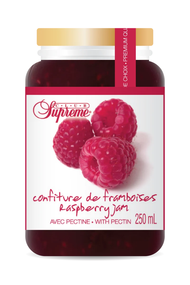 Club Supreme confiture de framboises 250ml