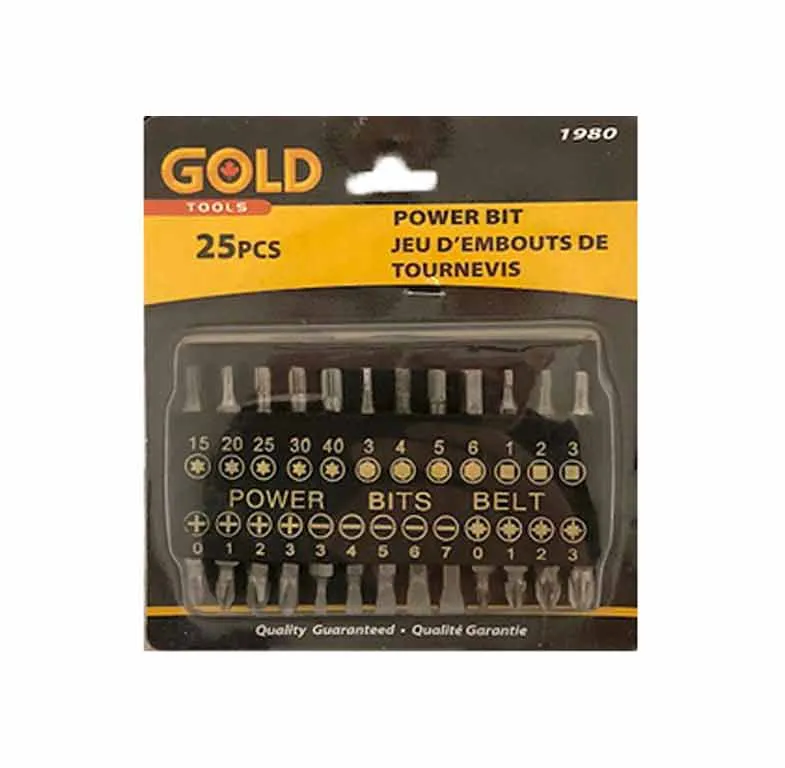 Gold jeu embouts de tournevis