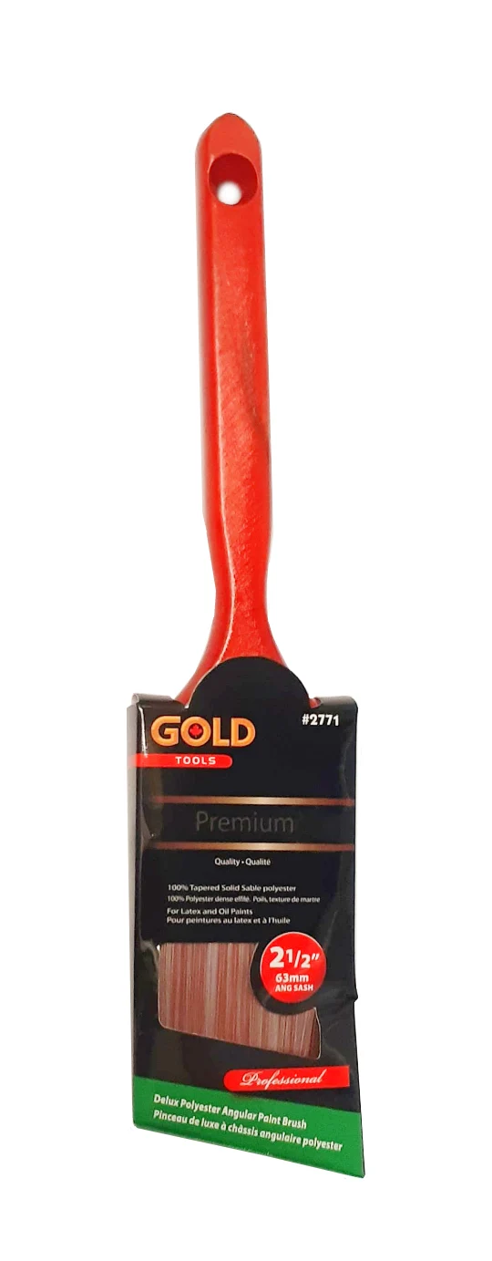 Gold pinceau angulaire de luxe 2 ½"