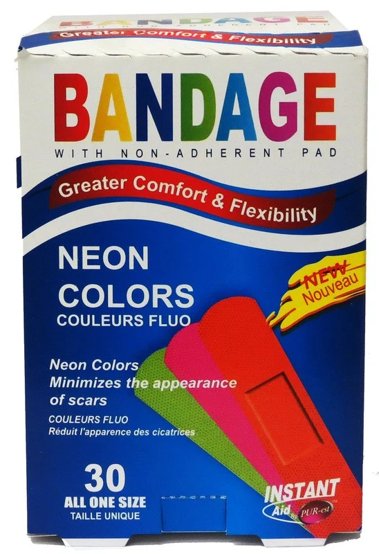 Instant Aid pansements neon pk30