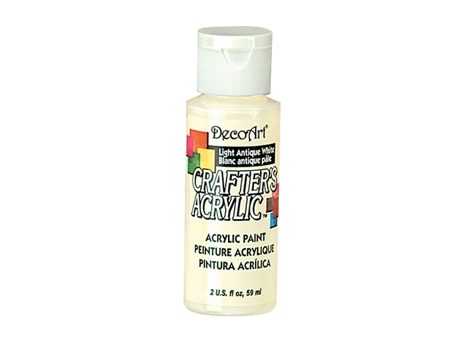 DecoArt, peinture acrylique, blanc antique pâle, 2 oz.