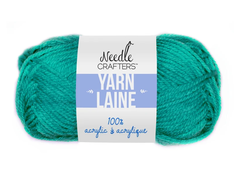 Needle Crafters laine acrylique (bleu sarcelle)
