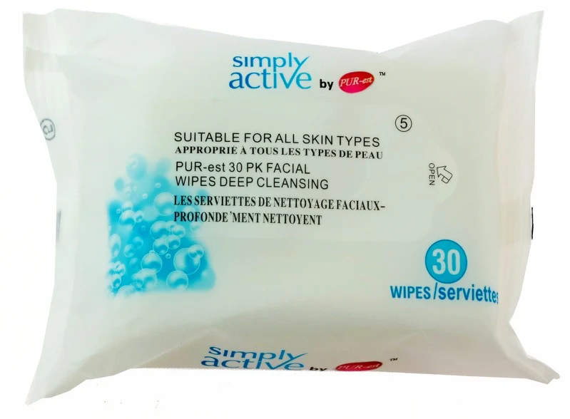 Pur-est serviettes faciales pk30
