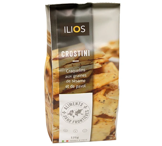 Ilios Crostini aux graines de sésame et pavot 175g