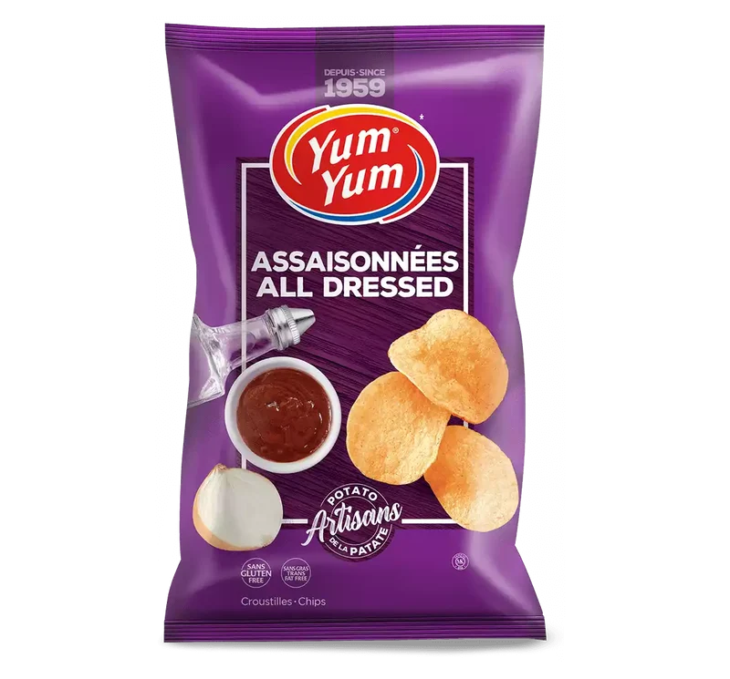 Yum Yum croustilles assaisonnées 200G
