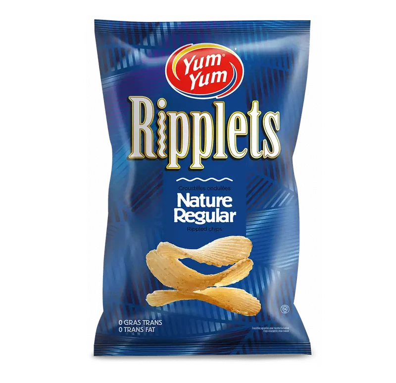 Yum Yum croustilles ripplets nature 200G