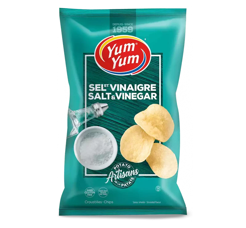 Yum Yum croustilles sel et vinaigre 200G