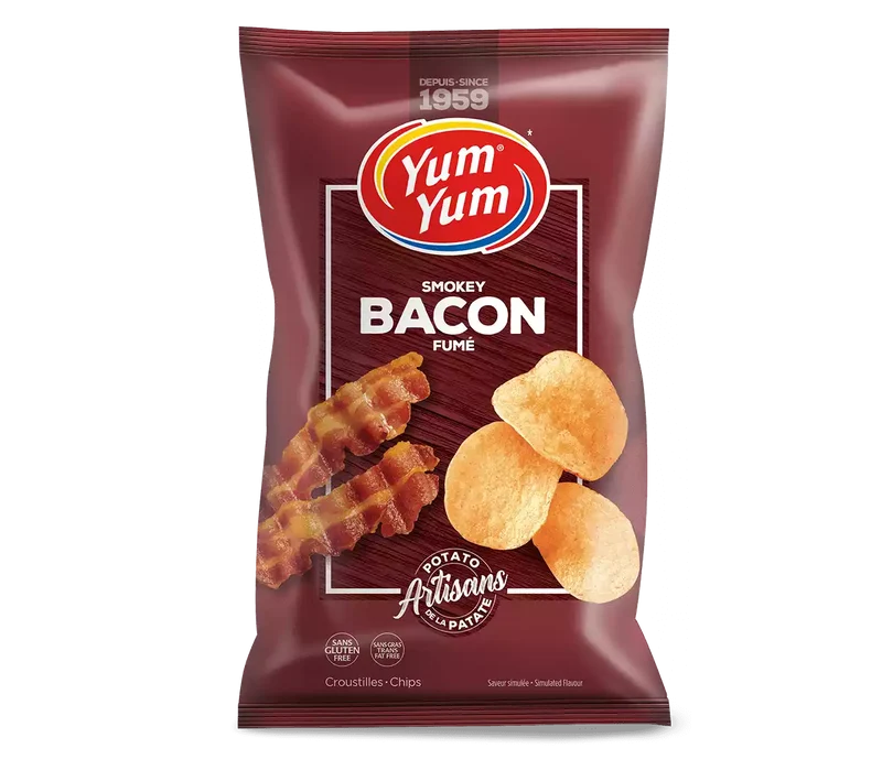 Yum Yum croustilles bacon 200G