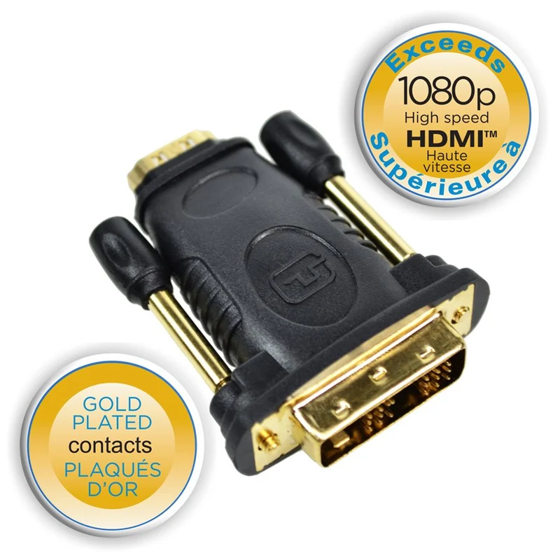 Elink adaptateur DVI mâle à HDMI femelle 1080p