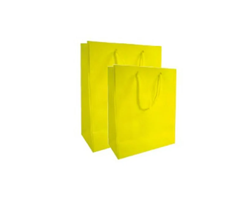 Sac cadeau - jaune