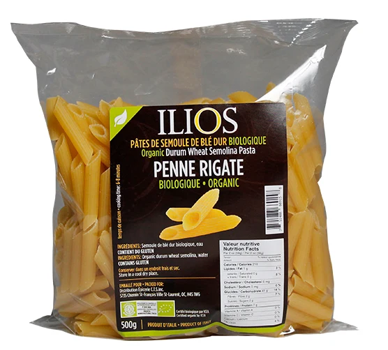 Ilios Pâtes penne rigate biologique 500g