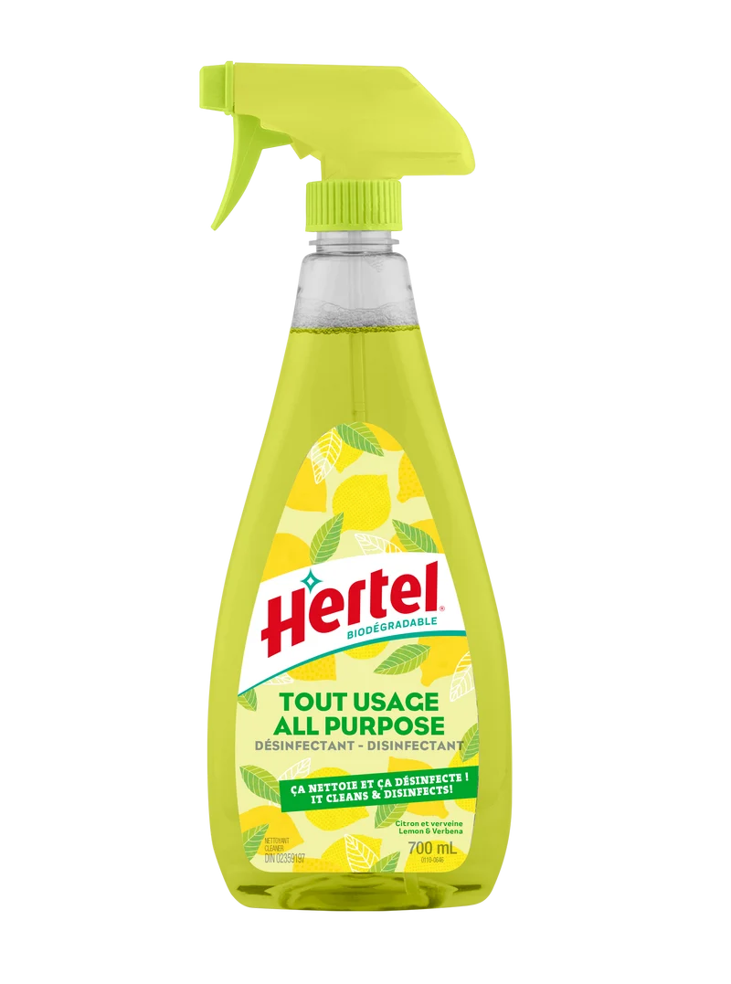 Hertel nettoyant tout-usage citron et pomme verte 700ml