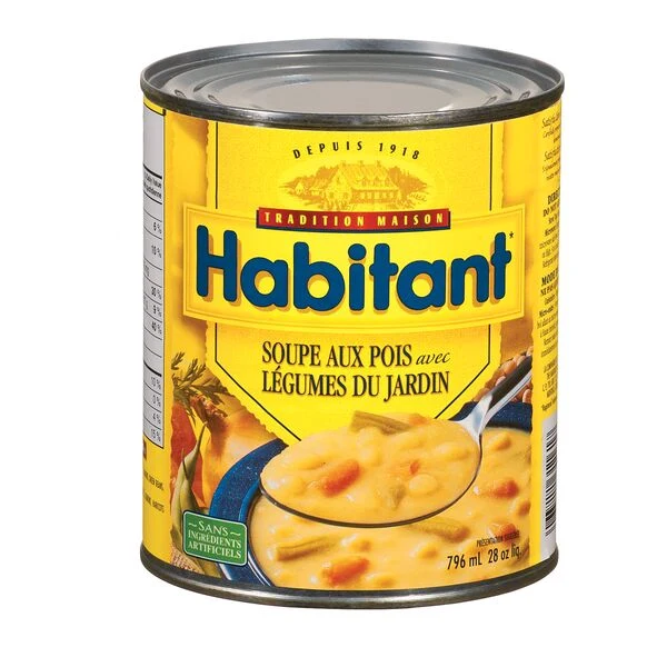 Habitant soupe aux pois et légumes 796ml