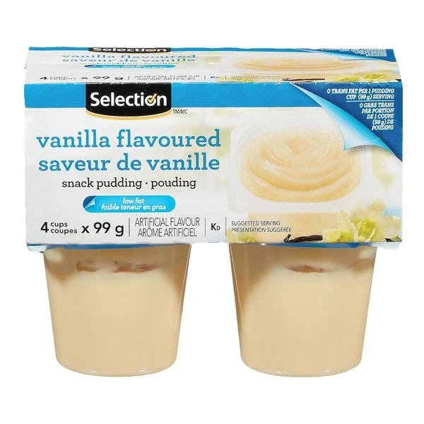Selection Pouding saveur de vanille pk4