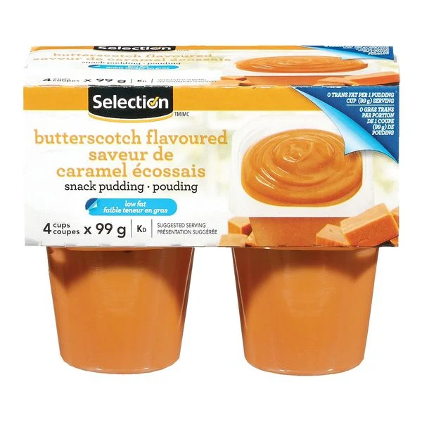 Selection pouding à saveur de caramel écossais pk4