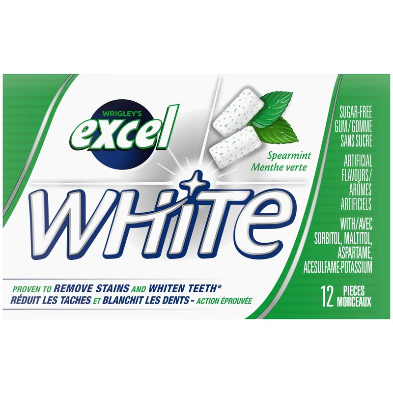 Excel White Gomme menthe verte