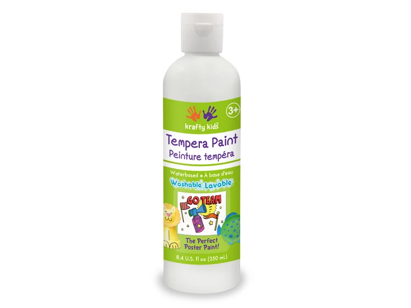 Krafty Kids Peinture tempéra 250ml - blanche