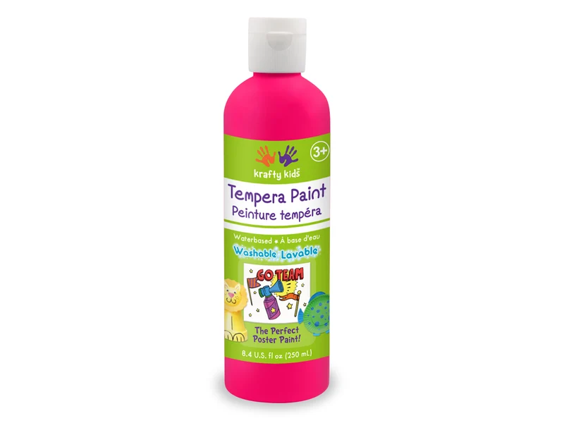 Krafty Kids Peinture tempéra 250ml - rose néon