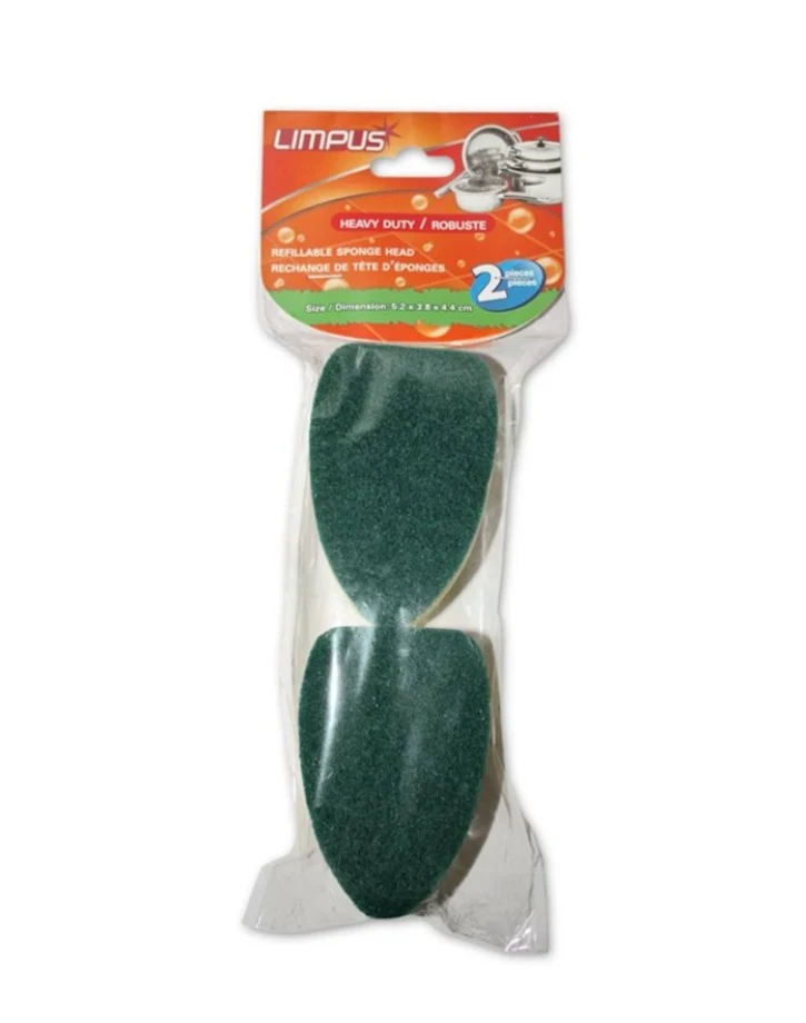 Limpus rechange de tête d'éponges pk2