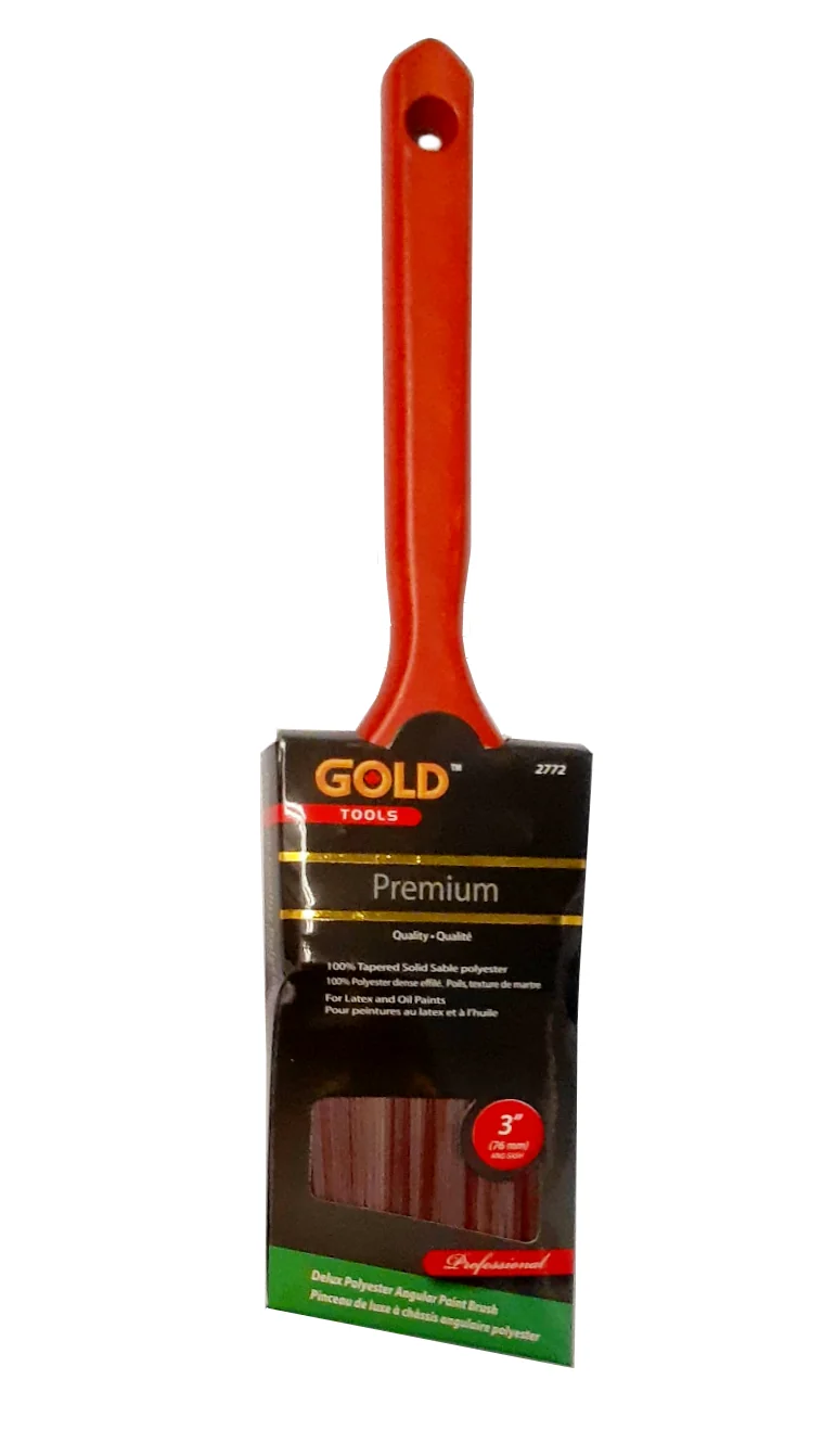 Gold pinceau angulaire de luxe 3"