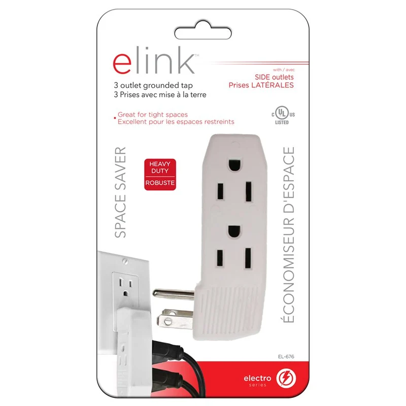 eLink Multiprise murale à 3 prises