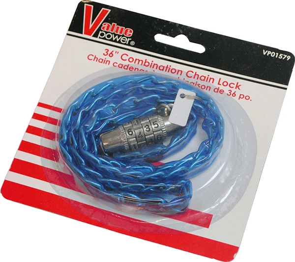 Value Power chaîne cadenas à combinaison 36"