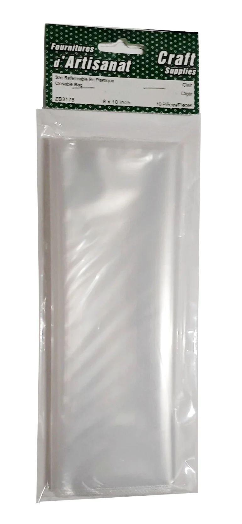 Sac refermant en plastique 6''x10'' pk10