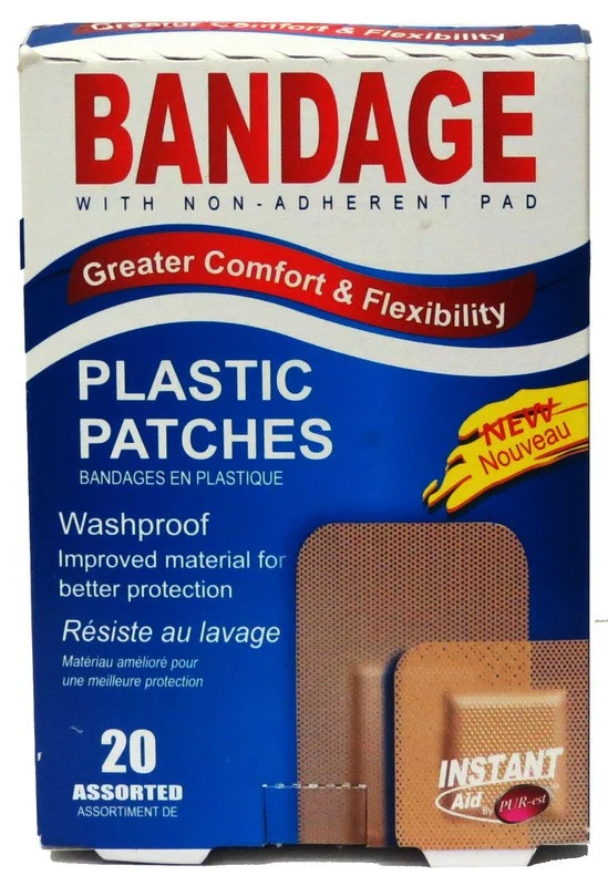 Instant Aid pansements en plastique (asst.) pk20