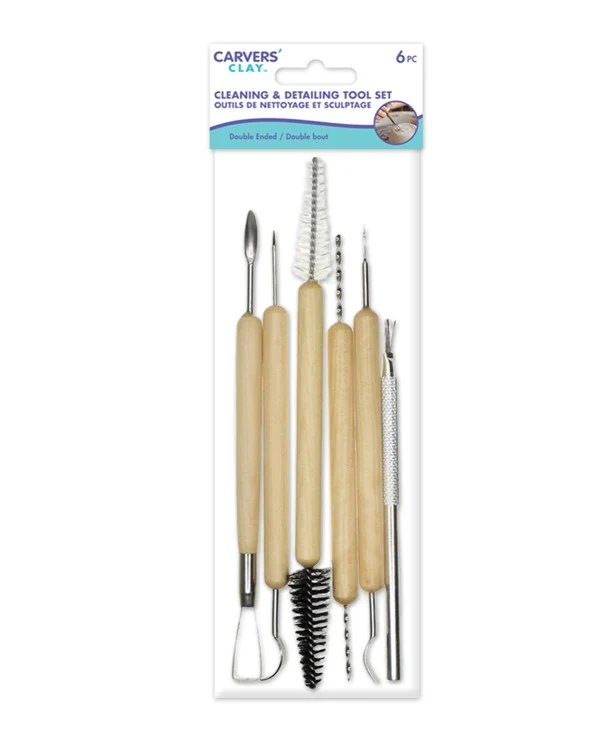 Carver's Clay Outils de nettoyage et sculptage pk6