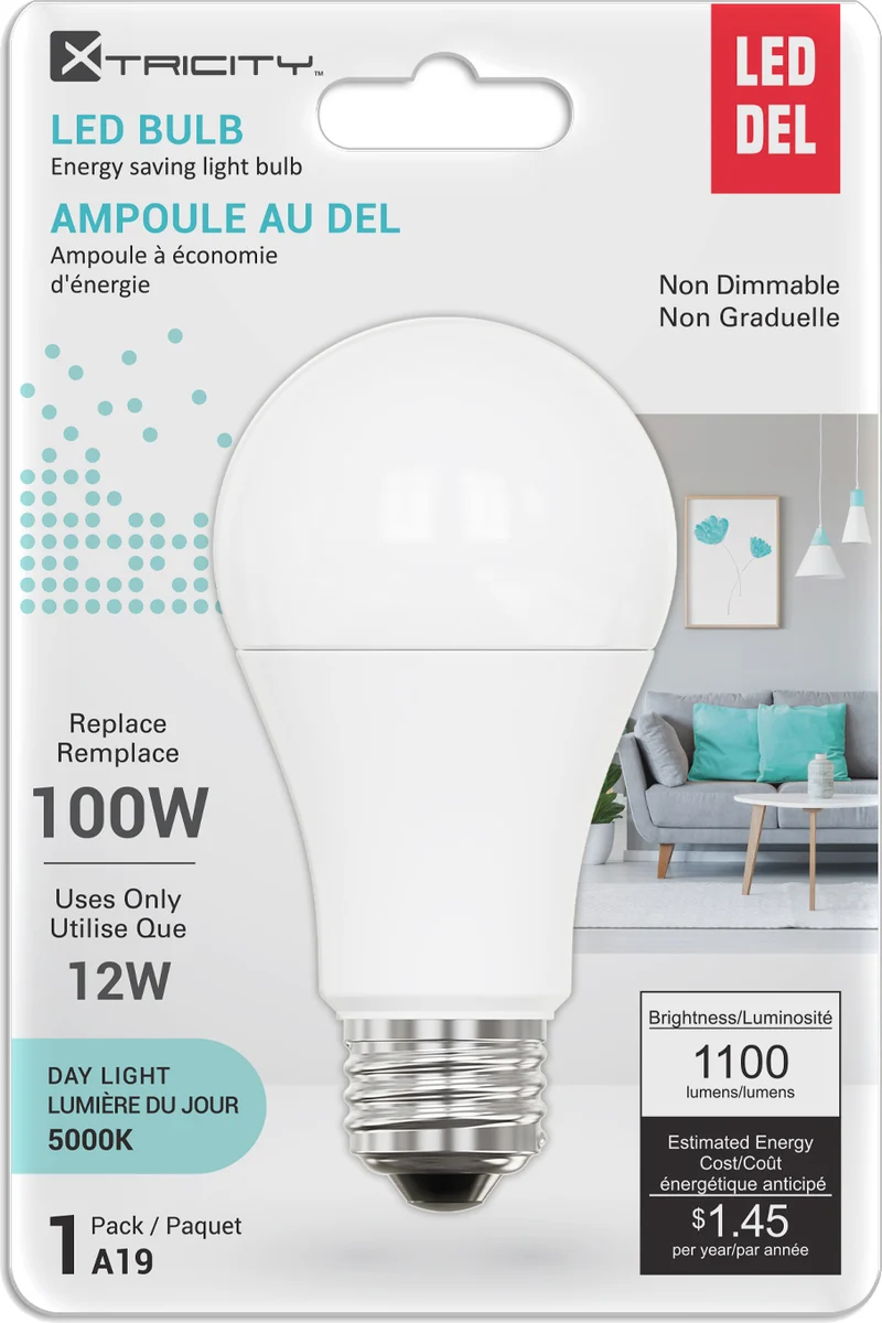 Ampoule DEL 12W 5000K