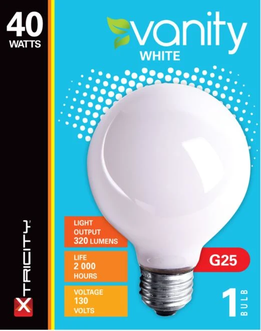Ampoule vanité G25 40 watts