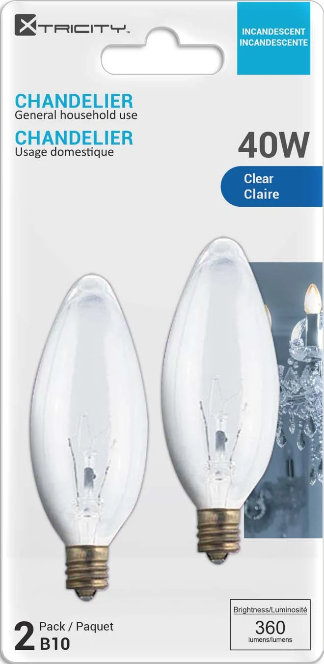 Ampoule chandelier 40 watts