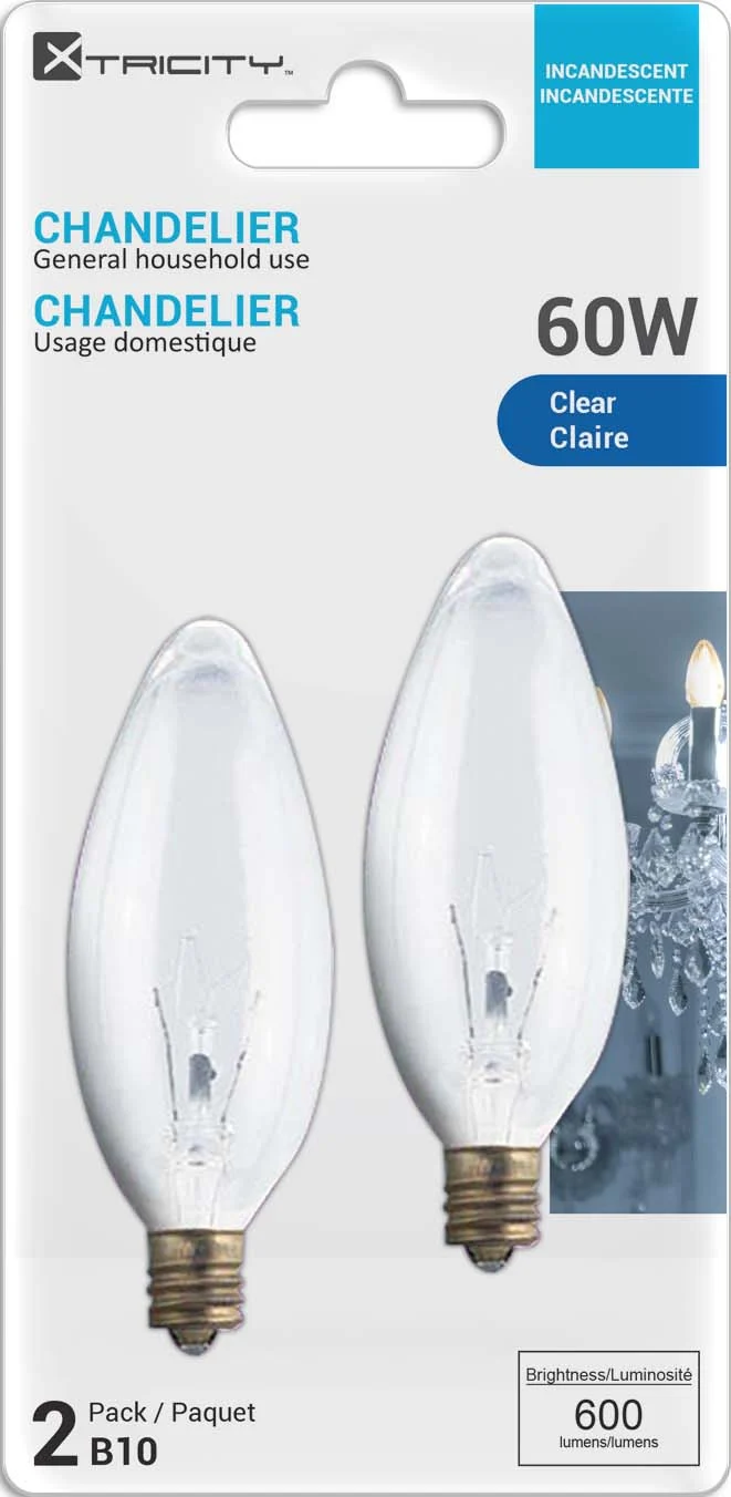 Ampoule chandelier 60 watts