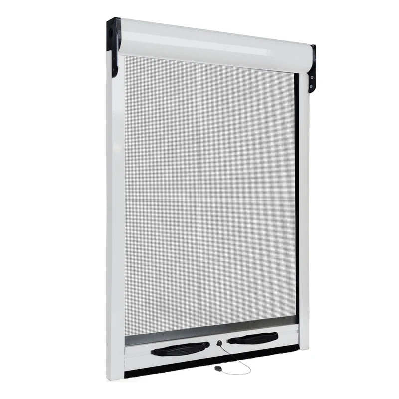 Zanzariera a rullo per finestra scorrevole verticale 140x170cm bianco