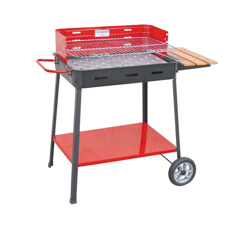Barbecue a carbonella Supermax con appoggio 60x40x85h cm