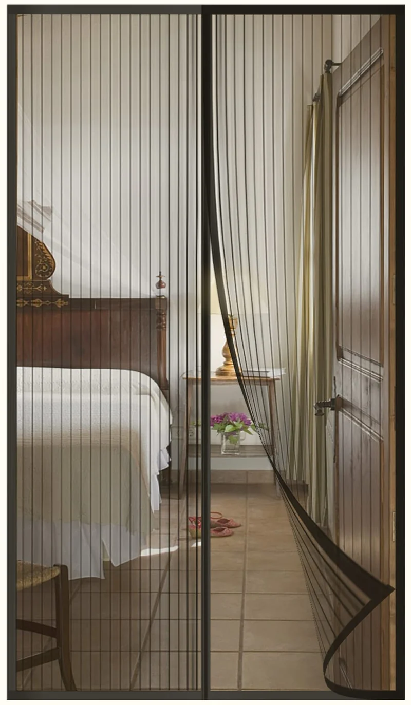 Zanzariera a tenda magnetica 120x250 cm - nera