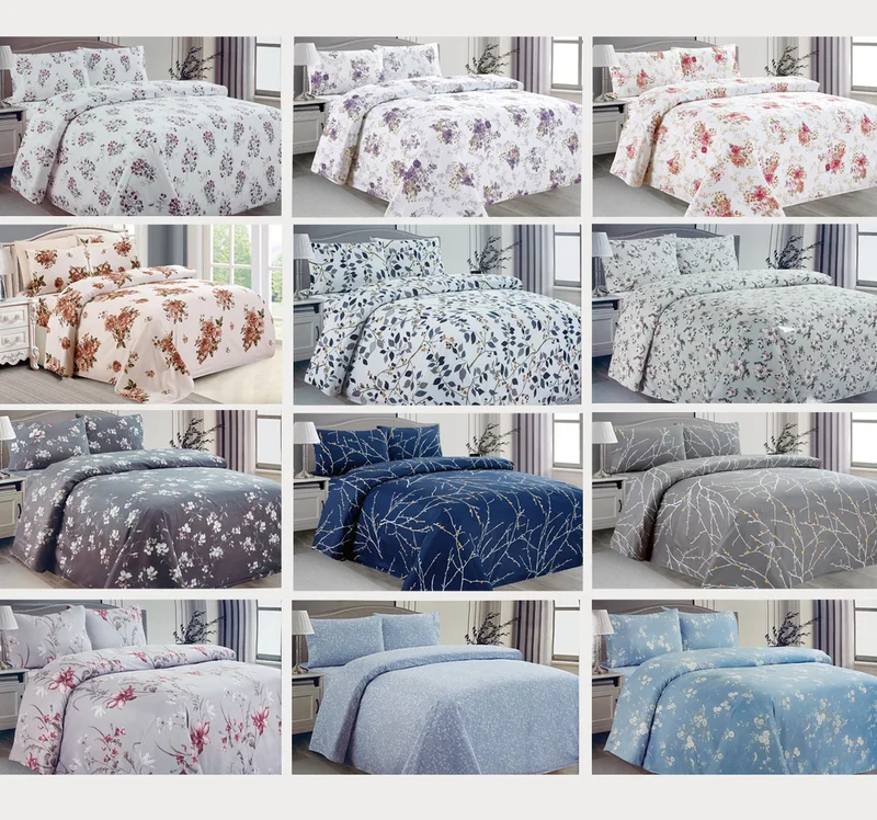 Ensemble de drap avec motif 4 pcs série Bambou