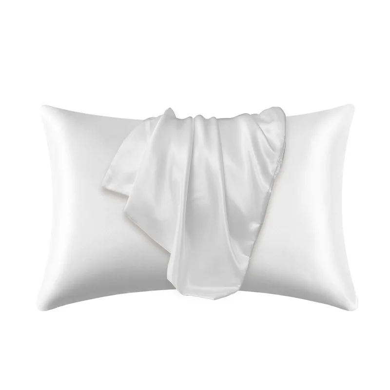 Taie d'Oreiller Effet Soie - Luxe & Confort