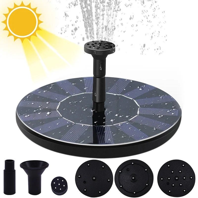 Mini Fontaine Solaire - Jardin - Eau - Oiseaux