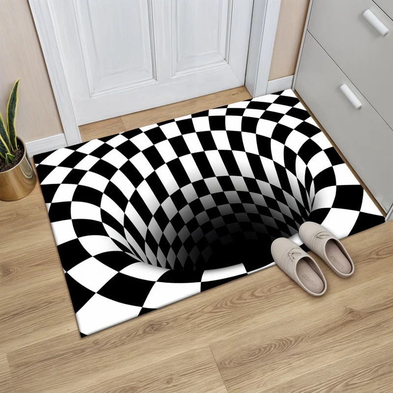 Tapis Illusion Géométrique - Déco Maison Moderne