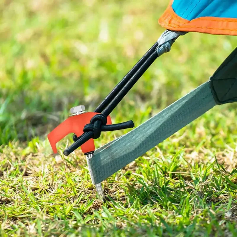 Piquets de tente robustes à visser - Ancrage extérieur