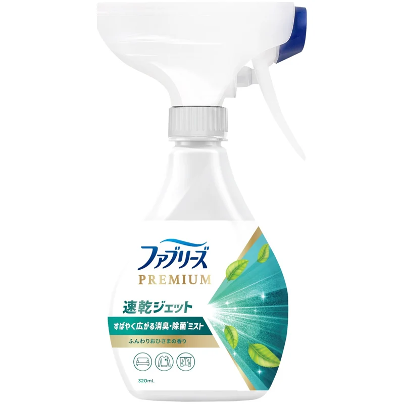 Febreze PREMIUM Quick Dry Jet Soft Sunshine Scent Bottle 320 mL