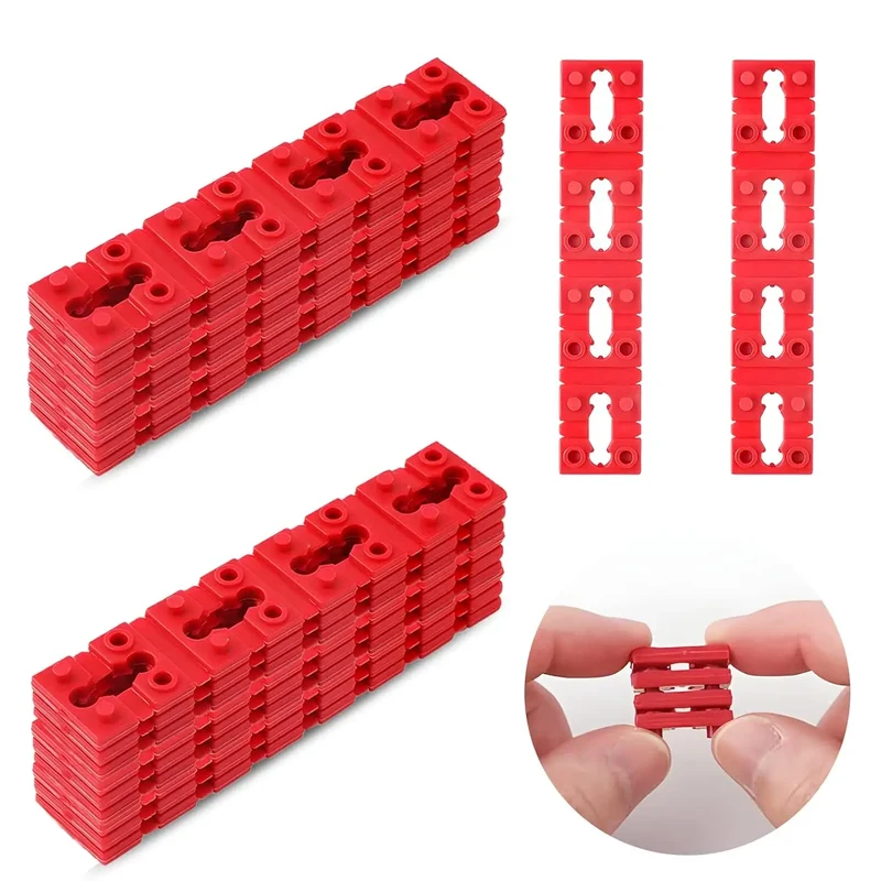 Red PVC Outlet Spacers for Secure Electrical Installation