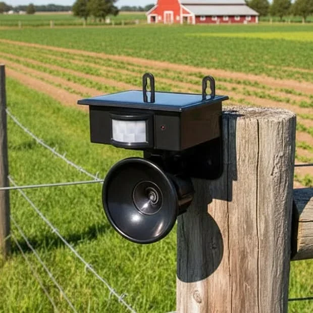 Ultrasonische Vogelverschrikker op Zonne-Energie voor Tuin Gewassen Bescherming Buiten Diervriendelijk | Sansoti