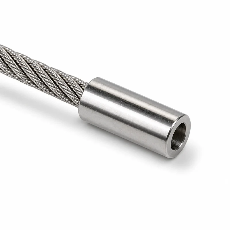 Embout sertissable en inox V4A 1.4401 pour câble