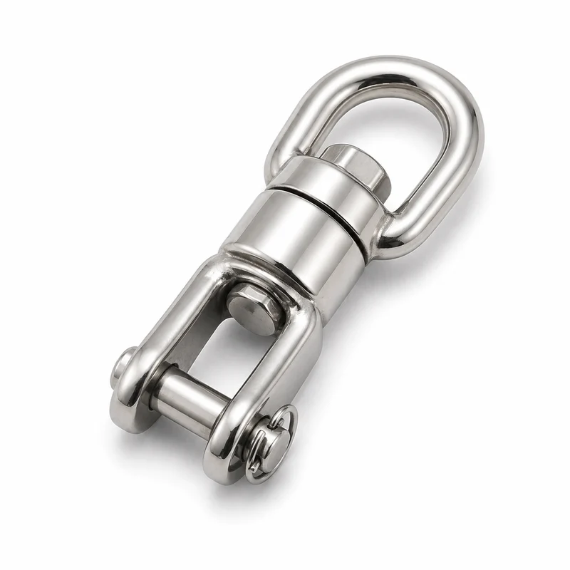 Émerillon en acier inoxydable V4A 1.4401 œil–chape